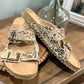 Womens Very G Leopard Sandals Size 8.5