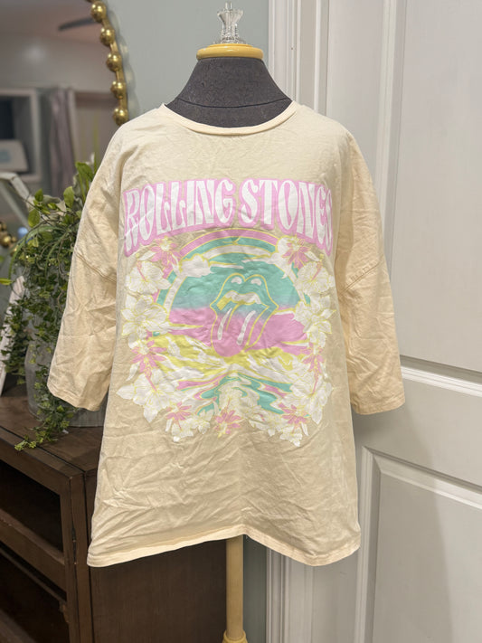Womens Rolling Stones Tshirt Large Oversized