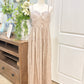 Womens Promesa Crinkle Maxi Dress Medium NWT
