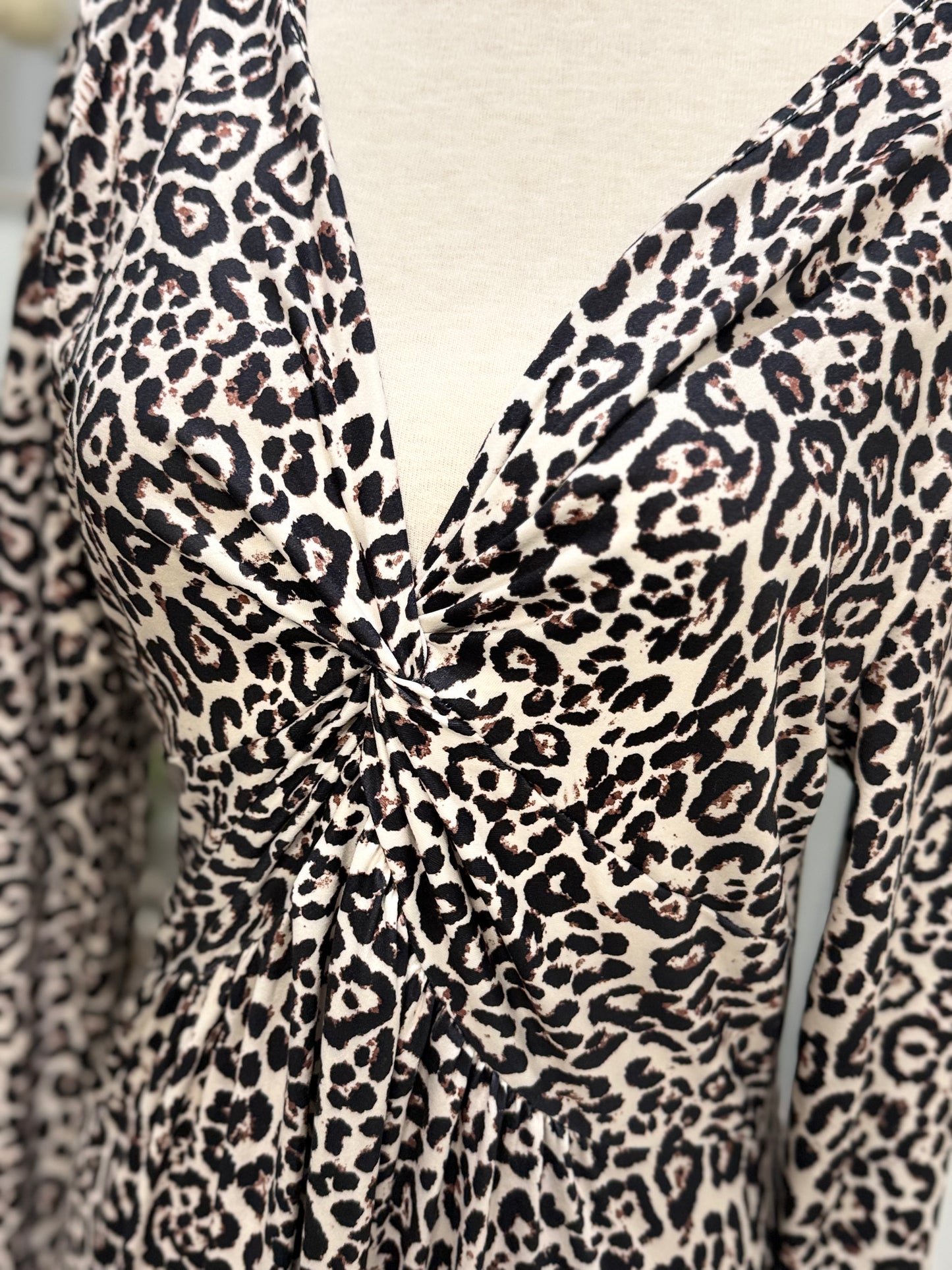 Womens Leopard Maxi Dress Size XL