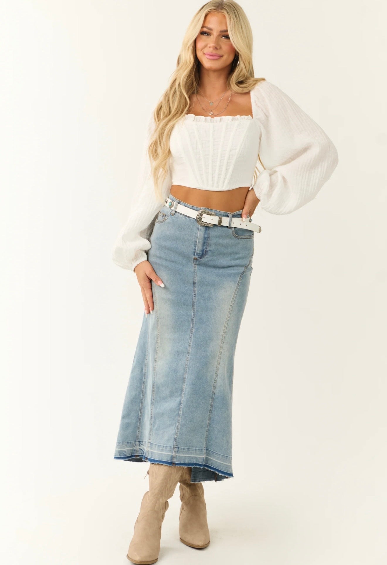 Womens Signature8 Denim Skirt Small NWT