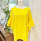 Womens ODDI Yellow Blouse Medium EUC
