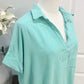 Womens Seafoam Linen Midi Dress Large EUC