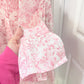 Womens Pink Floral Midi Dress XL EUC