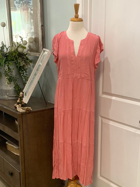 Womens Pink Loft Dress Size Medium