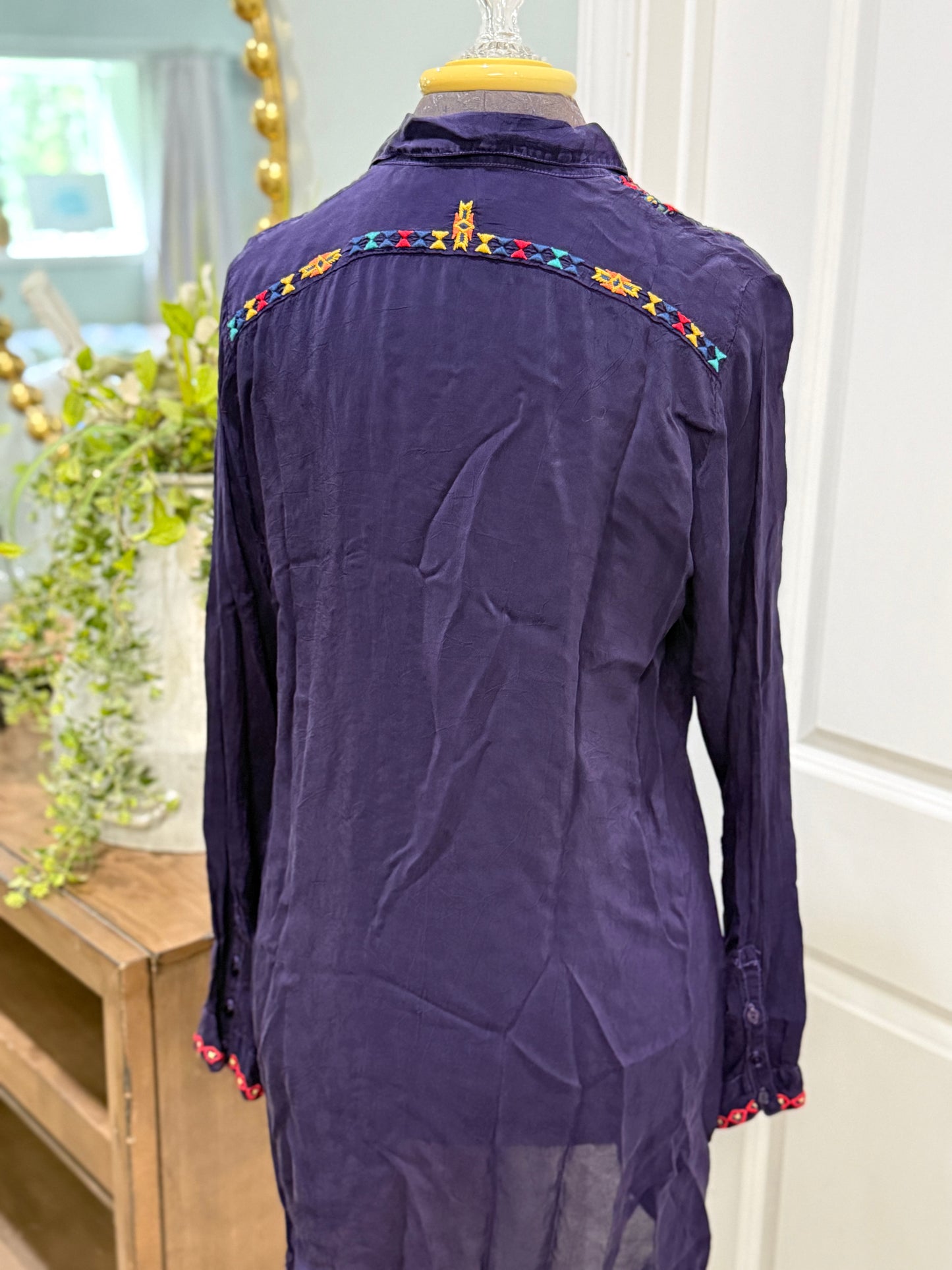 Womens Johnny WasNavy  Dress/Tunic Size Medium EUC