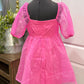 Womens Impressions Bubble Sleeve Dress Medium EUC