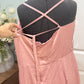 Womens Lulu's Pink Satin Dress 1X NWT