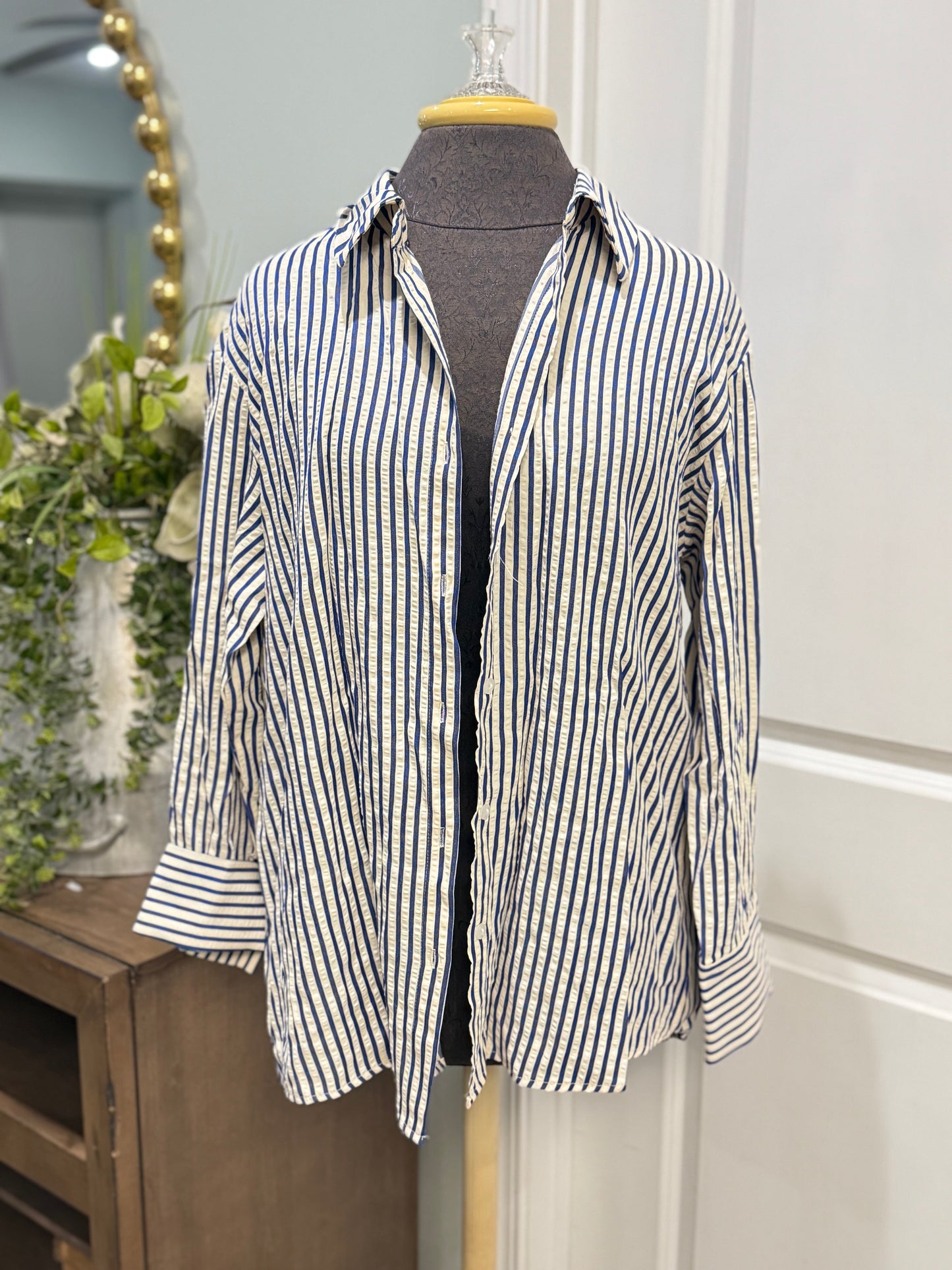 Womens Blenca Stripe Blouse XL NWT