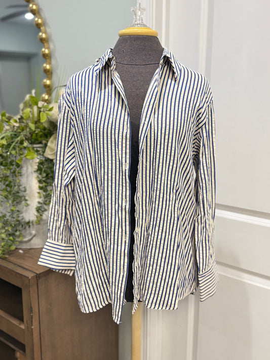 Womens Blenca Stripe Blouse XL NWT