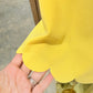 Womens Jodifl Scalloped Yellow Blouse Medium EUC