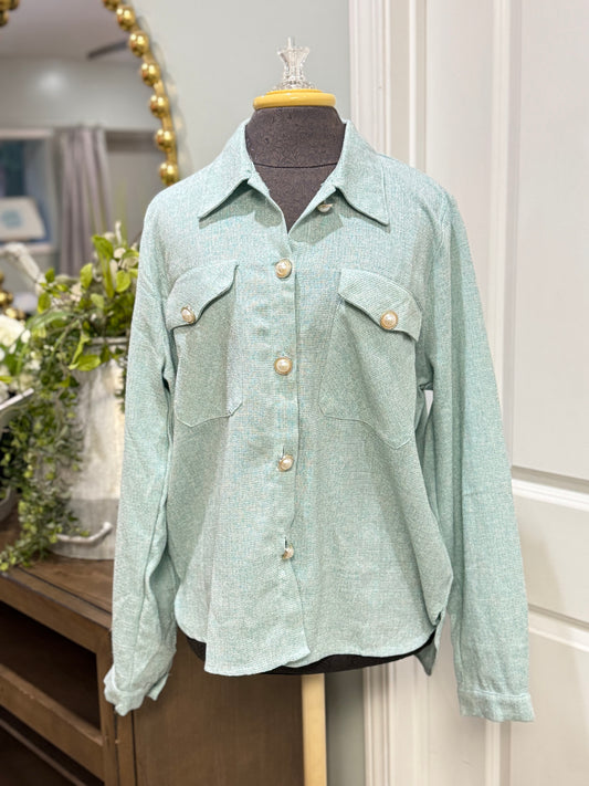 Womens Hyfve Button Down Medium EUC