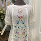 Womens Umgee Embroidered Blouse Size Medium