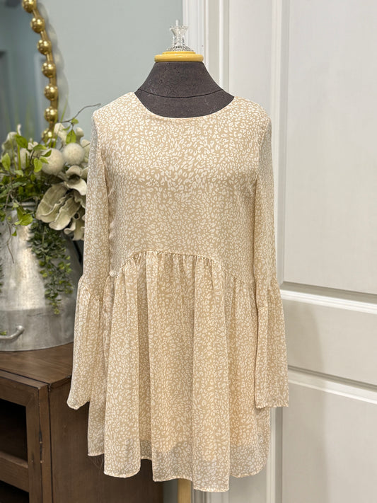 Womens Adirenne Leopard Dress Small