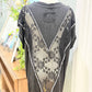 Womens Black POL Blouse Medium EUC