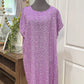 Womens Purple Floral Dress 1XL