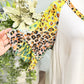 Womens Lovely Melody Leopard Blouse XL EUC