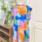 Womens Jodifl Flutter Sleeve Floral Dress 2X EUC