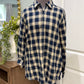 Womens Johnny Was Flannel Velvet Button Down EUC
