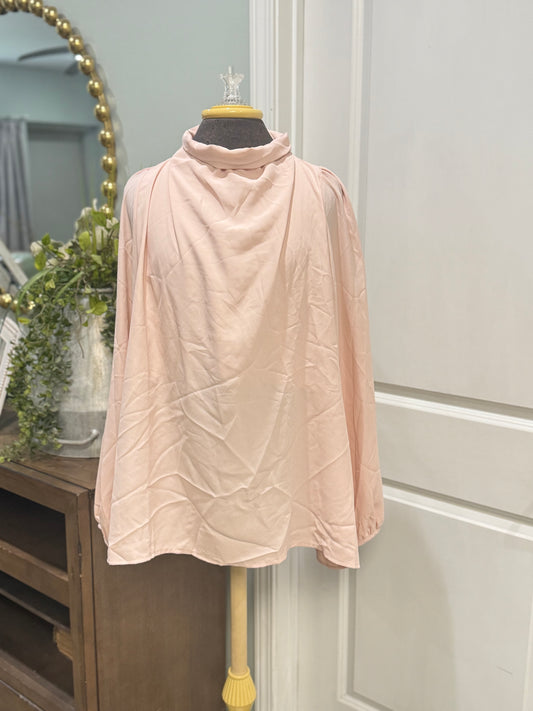 Womens Chic Soul Pink Blouse 1XL EUC