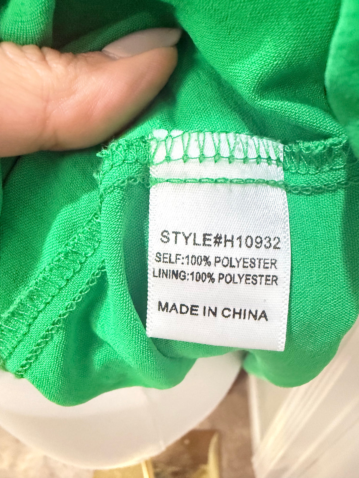 Womens Jodifl Green Puff Sleeve Blouse Small EUC