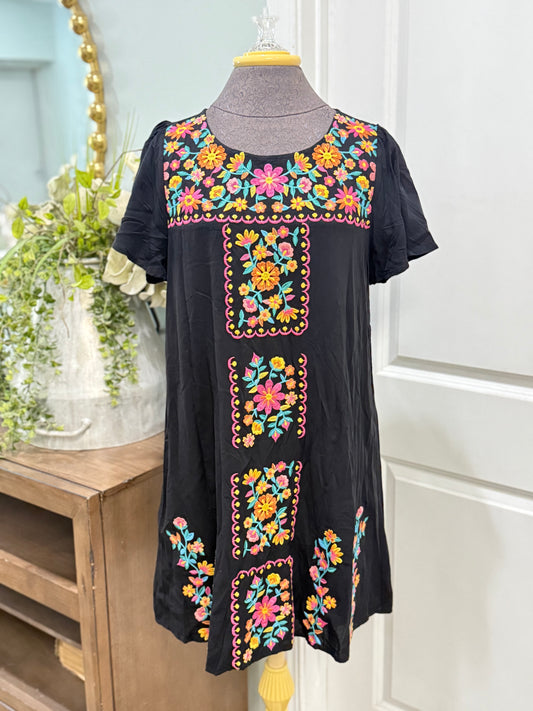 Womens Savannah Jane Embroider Dress Small