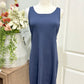Womens Navy & White Knee Length Hamptons Dress Large EUC