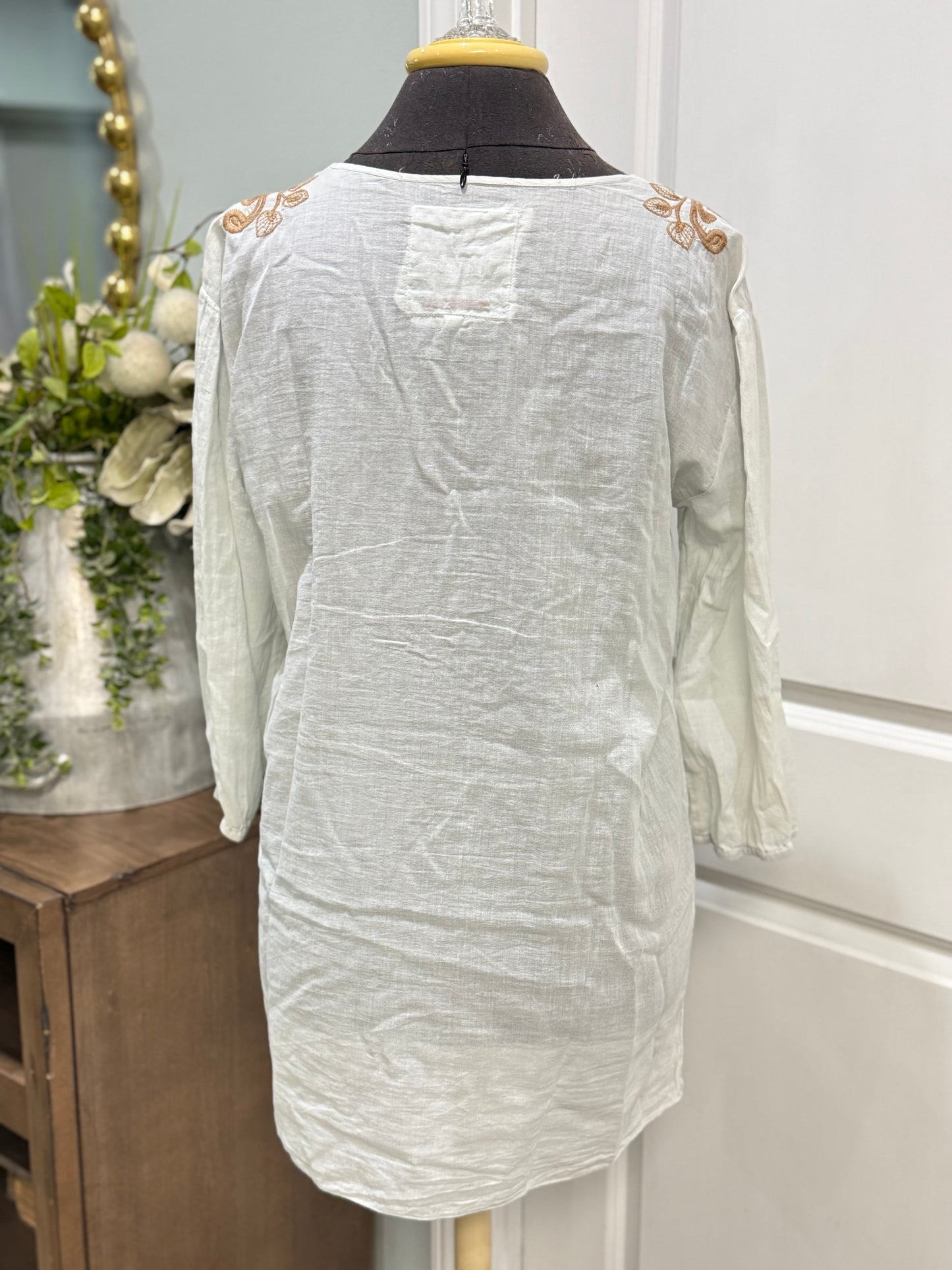 Womens Johnny Was Embroidered Tunic Size Medium EUC