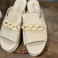 Womens Pierre Dumas Buckle Wedge Size 8 NEW