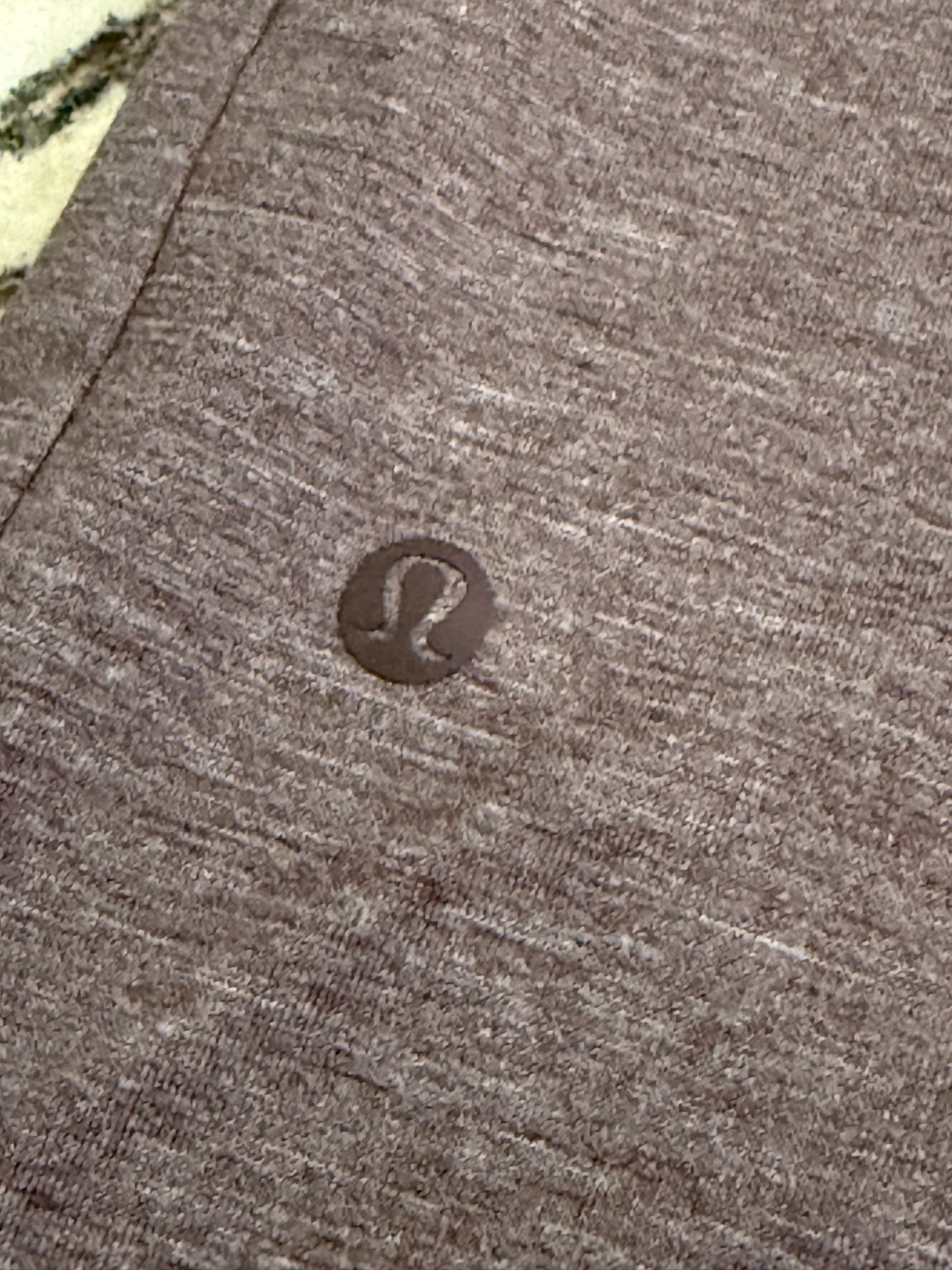 Mens Brown Lululemon Collard Polo Size Medium EUC
