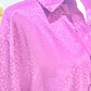 Womens First Love Satin Leopard Blouse 3X EUC