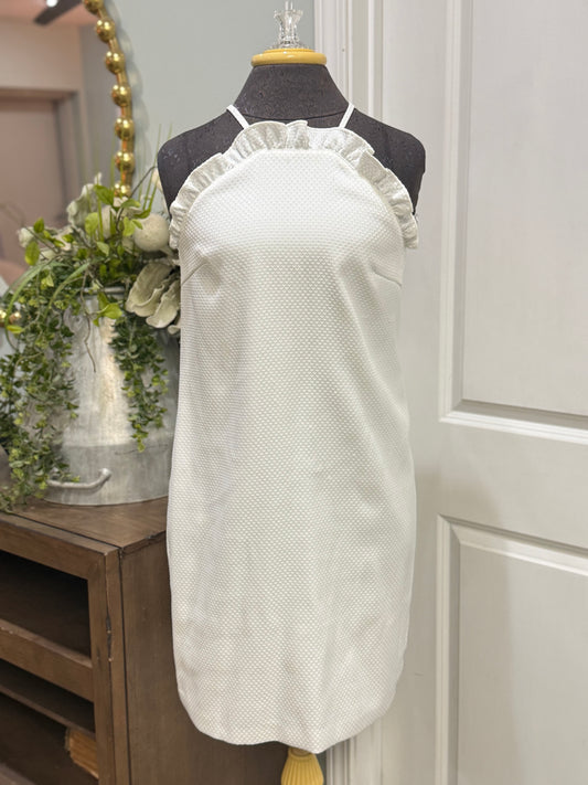Womens Trina Turk White Quilted Dress Size 2 (Small) NWT
