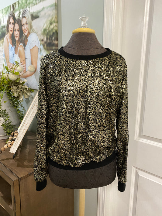 Womens Way Sequin Top Size 12