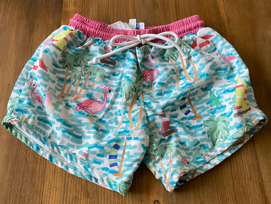 Boys Little Lamb & Co Swim Trunks Sz 5
