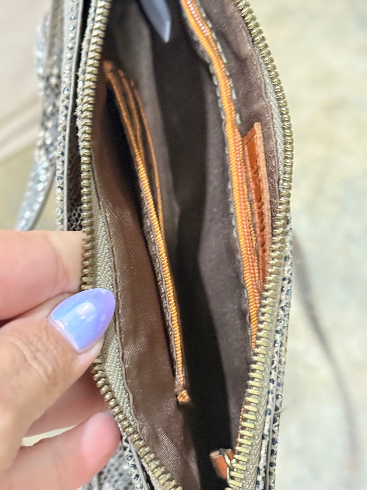 HOBO Snakeprint Crossbody EUC