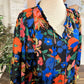 Womens Umgee Black Floral Maxi Dress Large EUC