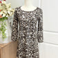 Womens Isle Leopard Sequin Cocktail Dress Small EUC