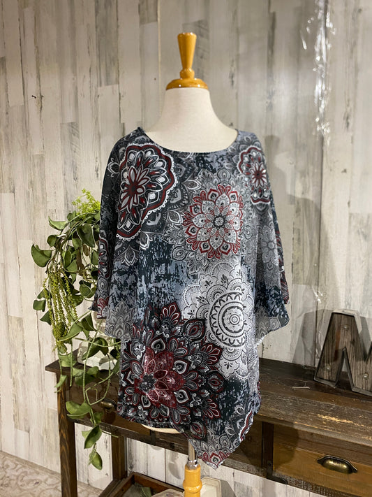 Womens The Indigo Soul Top Sz Large