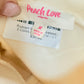 Womens Peach Love Christmas Sweatshirt Medium NWt