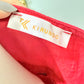 Womens Red Embroidered Dress Large EUC