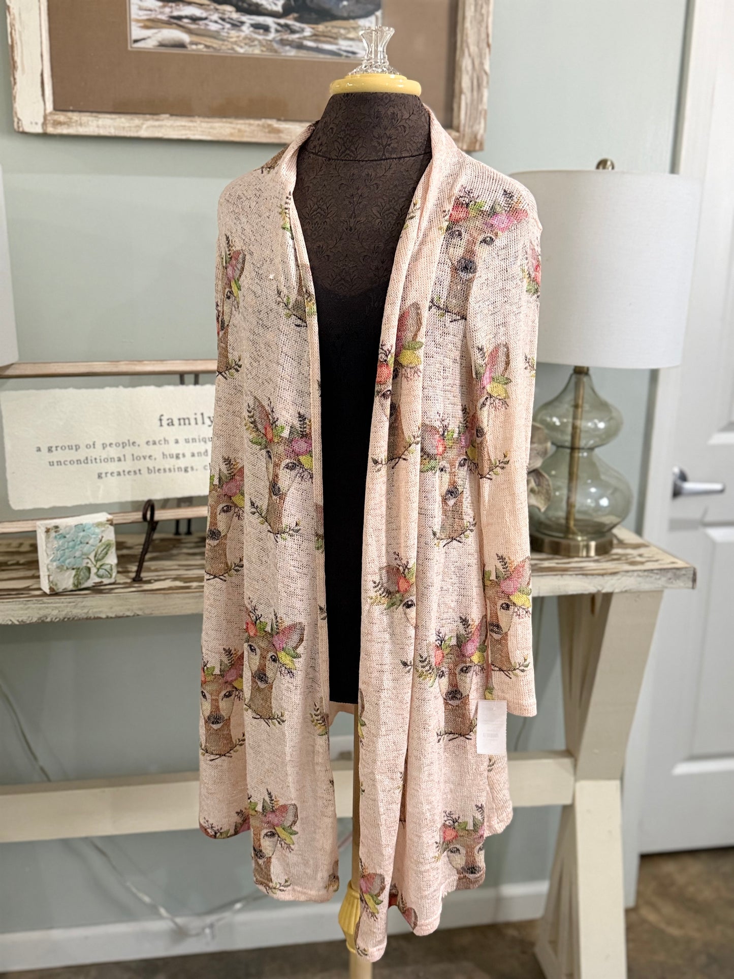 Womens Judith March Deer Cardigan Medium