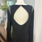 Womens Black Cocktail Full Length Dress Size 16 EUC