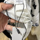 Womens B&W Waist Cinching Dress Large NWT
