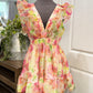 Womens Mustard Seed Floral Dress Large EUC