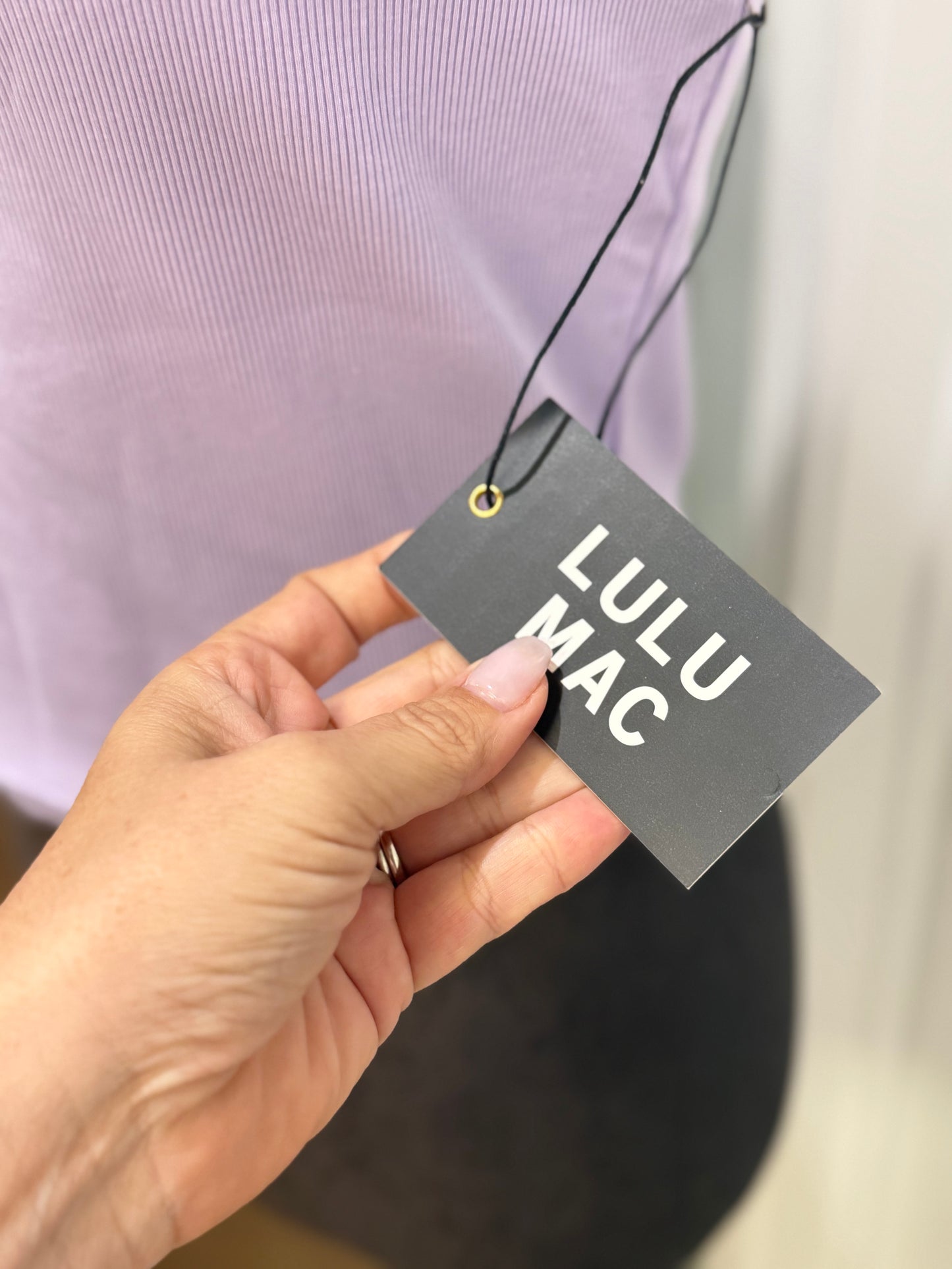 Womens Lulu Mac Tank Lavender Large NWT