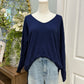 Womens Dreamers Navy Sweater M/L EUC