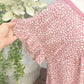 Womens Umgee Mauve Leopard Midi Dress Large EUC
