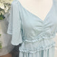 Womens Peach Love Aqua Midi Dress Medium EUC