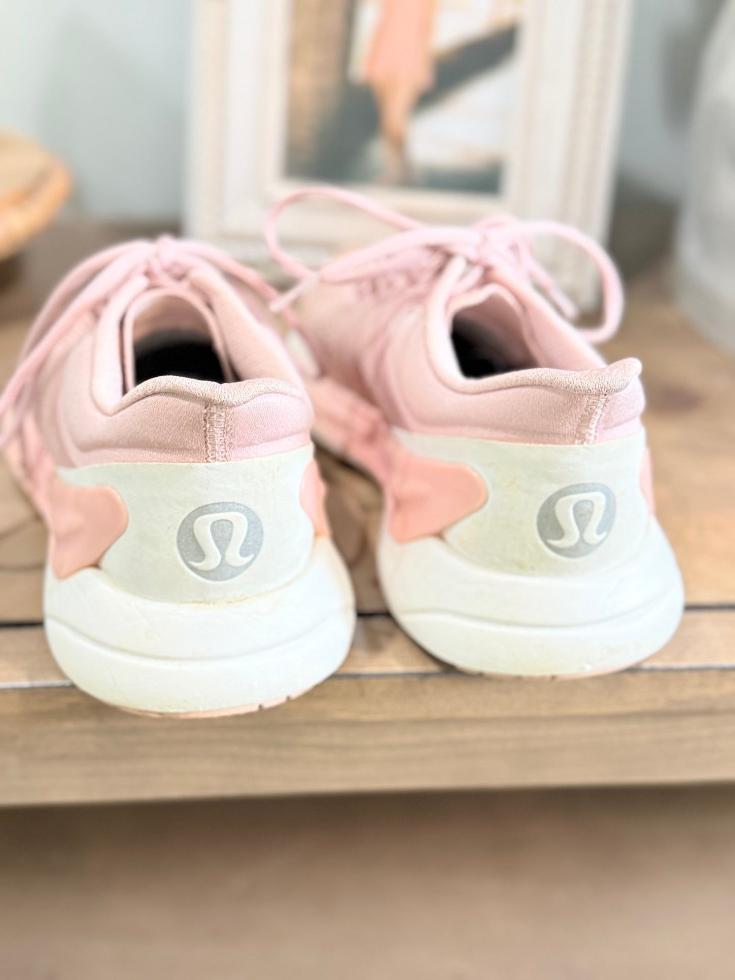 Womens Pink Lululemon Tennis Shoes 7.5 EUC