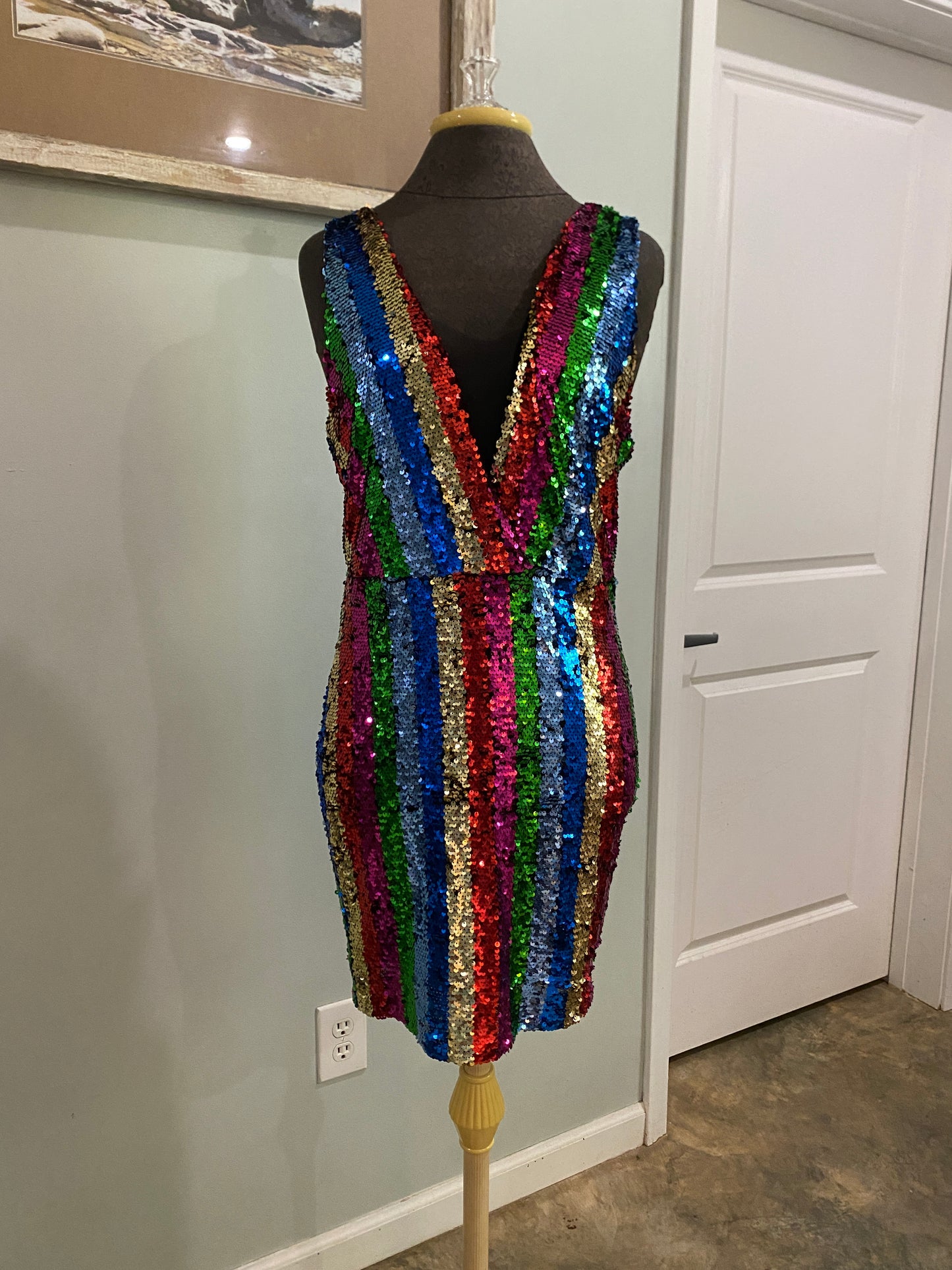 Womens Fashion Nove Sequin Dress Size XL NWT